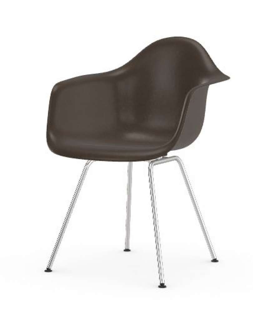 Vitra - Eames Fiberglass Chair DAX - verchromt - 04 Eames Elephant Hide Grey - indoor