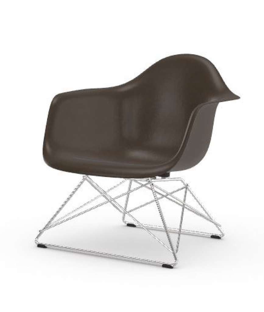 Vitra - Eames Fiberglass Chair LAR - verchromt - 04 Eames Elephant Hide Grey - indoor