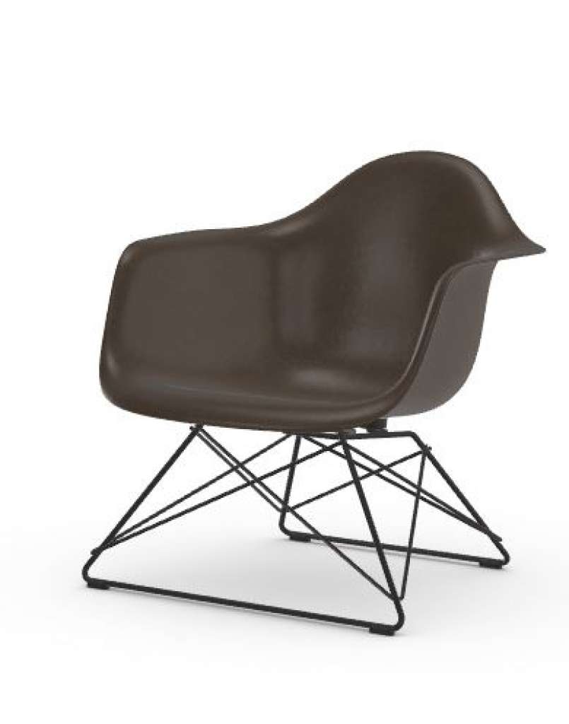 Vitra - Eames Fiberglass Chair LAR - basic dark - 04 Eames Elephant Hide Grey - indoor
