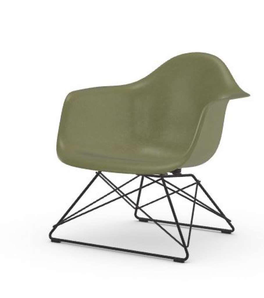 Vitra - Eames Fiberglass Chair LAR - basic dark - 05 Eames Sea Foam Green - indoor