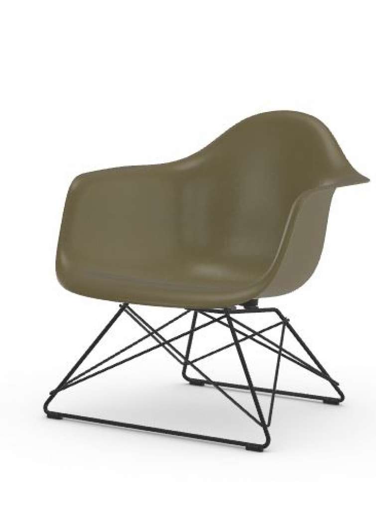 Vitra - Eames Fiberglass Chair LAR - basic dark - 06 Eames Raw Umber - indoor