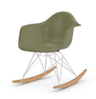 Vitra - Eames Fiberglass Chair RAR -glanzchrom - Ahorn gelblich - 05 Eames Sea Foam Green - indoor