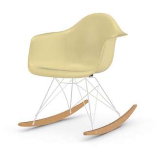 Vitra - Eames Fiberglass Chair RAR -weiss - Ahorn gelblich - 01 Eames Parchment - indoor