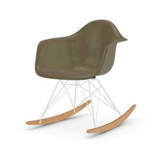 Vitra - Eames Fiberglass Chair RAR -weiss - Ahorn gelblich - 06 Eames Raw Umber - indoor