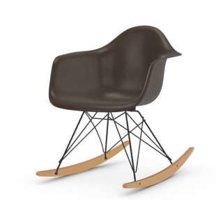 Vitra - Eames Fiberglass Chair RAR -basic dark - Ahorn gelblich - 04 Eames Elephant Hide Grey - indoor