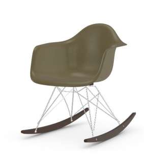 Vitra - Eames Fiberglass Chair RAR -glanzchrom - Ahorn dunkel - 06 Eames Raw Umber - indoor