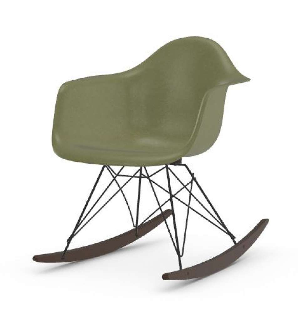 Vitra - Eames Fiberglass Chair RAR -basic dark - Ahorn dunkel - 05 Eames Sea Foam Green - indoor