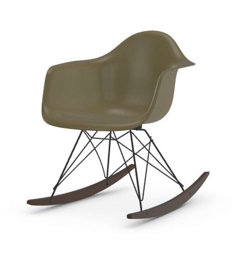 Vitra - Eames Fiberglass Chair RAR -basic dark - Ahorn dunkel - 06 Eames Raw Umber - indoor