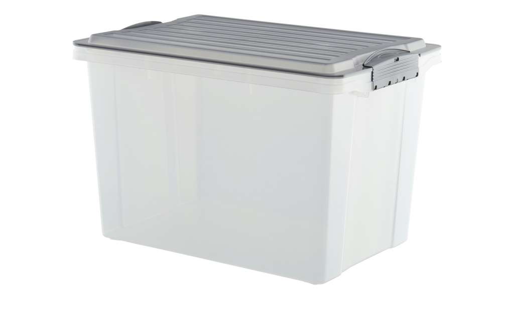 Aufbewahrungsbox mit Deckel ¦ grau ¦ Kunststoff ¦ Maße (cm): B: 27,5 H: 27 Regale > Regal-Aufbewahrungsboxen - Höffner
