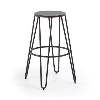 Runde Barhocker aus Stahl Industriedesign (4er Set)