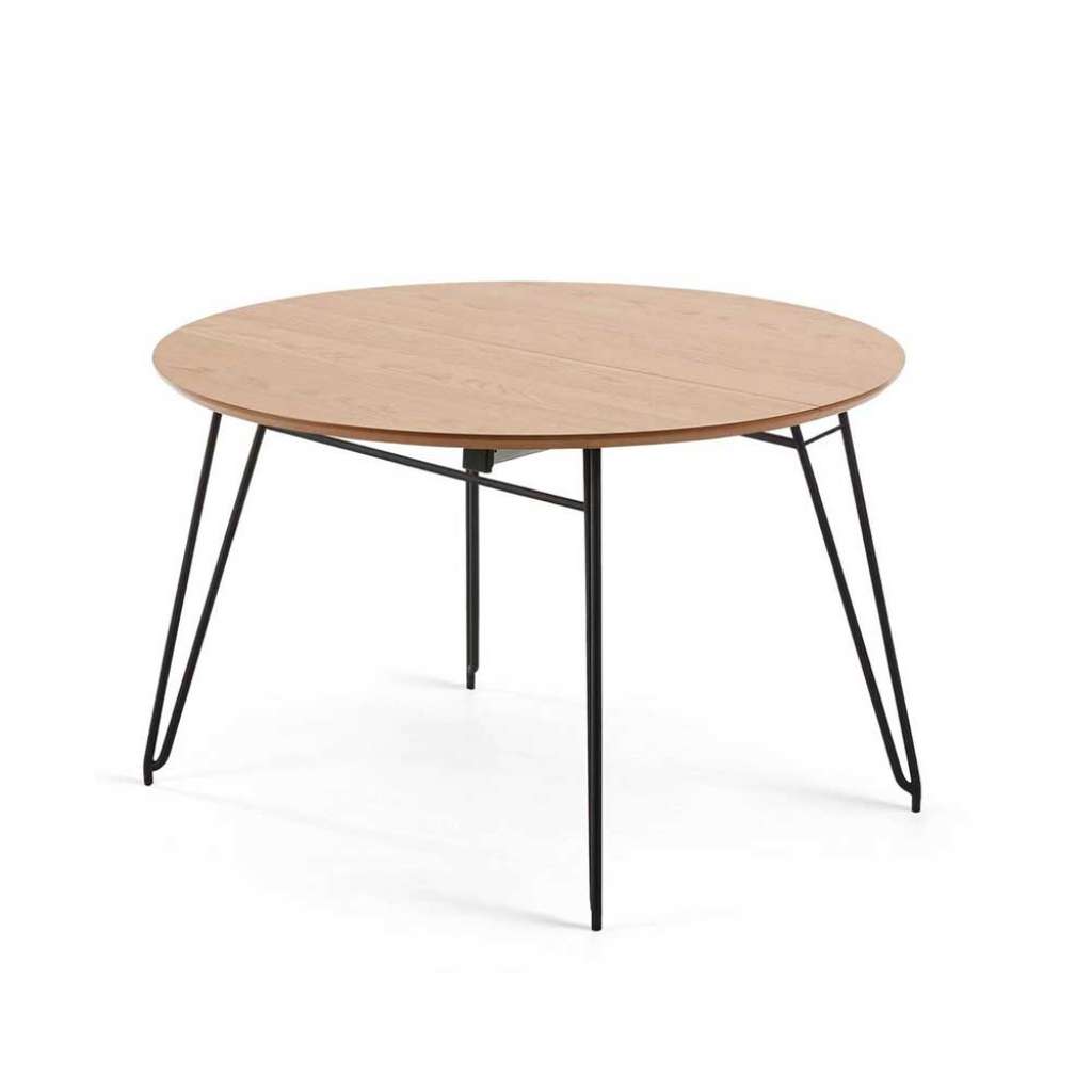 Runder Küchentisch mit Kulissenauszug Retro Design