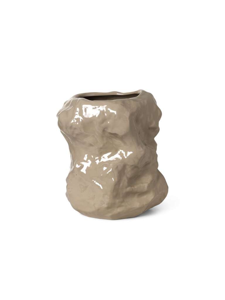 ferm LIVING - Tuck Vase - Ø 34 cm - cashmere - indoor