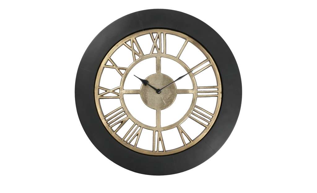 Wanduhr ¦ gold ¦ Maße (cm): H: 4 Ø: 44 Dekoration > Uhren & Wetterstationen - Höffner
