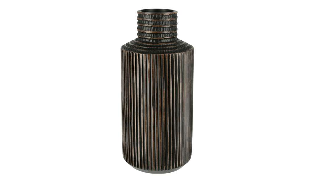 Vase ¦ braun ¦ Polyresin (Kunstharz) ¦ Maße (cm): H: 35,5 Ø: 16.5 Dekoration > Vasen - Höffner
