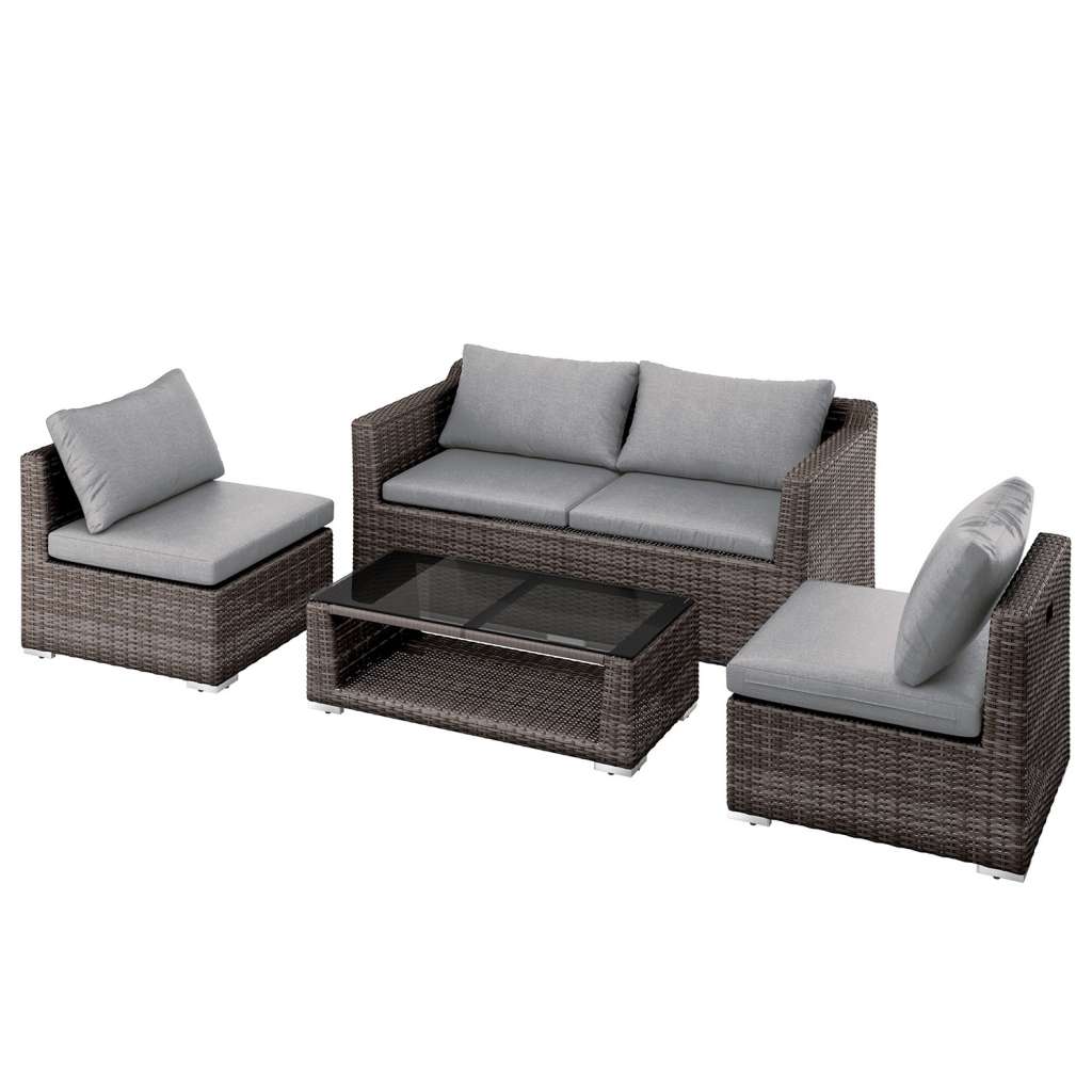 home24 Loungeset Lenax (4-teilig)