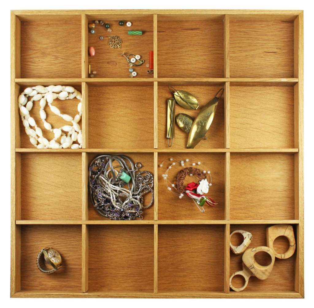 Raumgestalt - Apfelkasten - 31 x 31 x 3 cm - Eiche natur - indoor