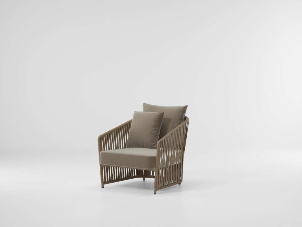 Kettal - Bitta Lounge Clubsessel - honeysuckle/ wet sand - outdoor