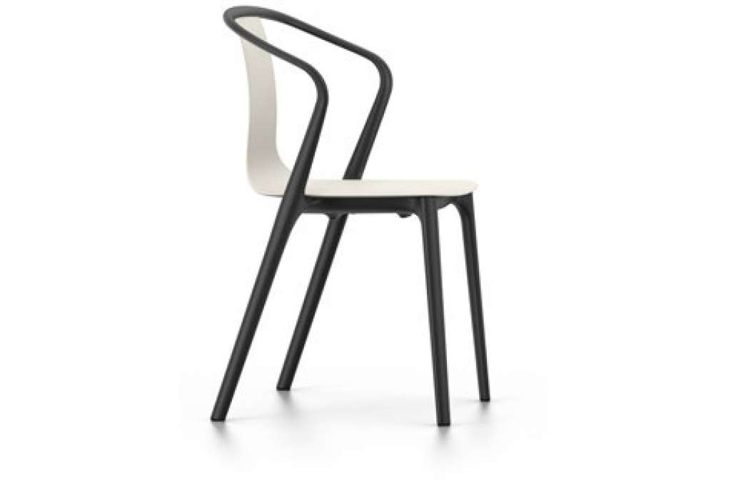 Vitra - Belleville Chair mit Armlehnen - creme - indoor