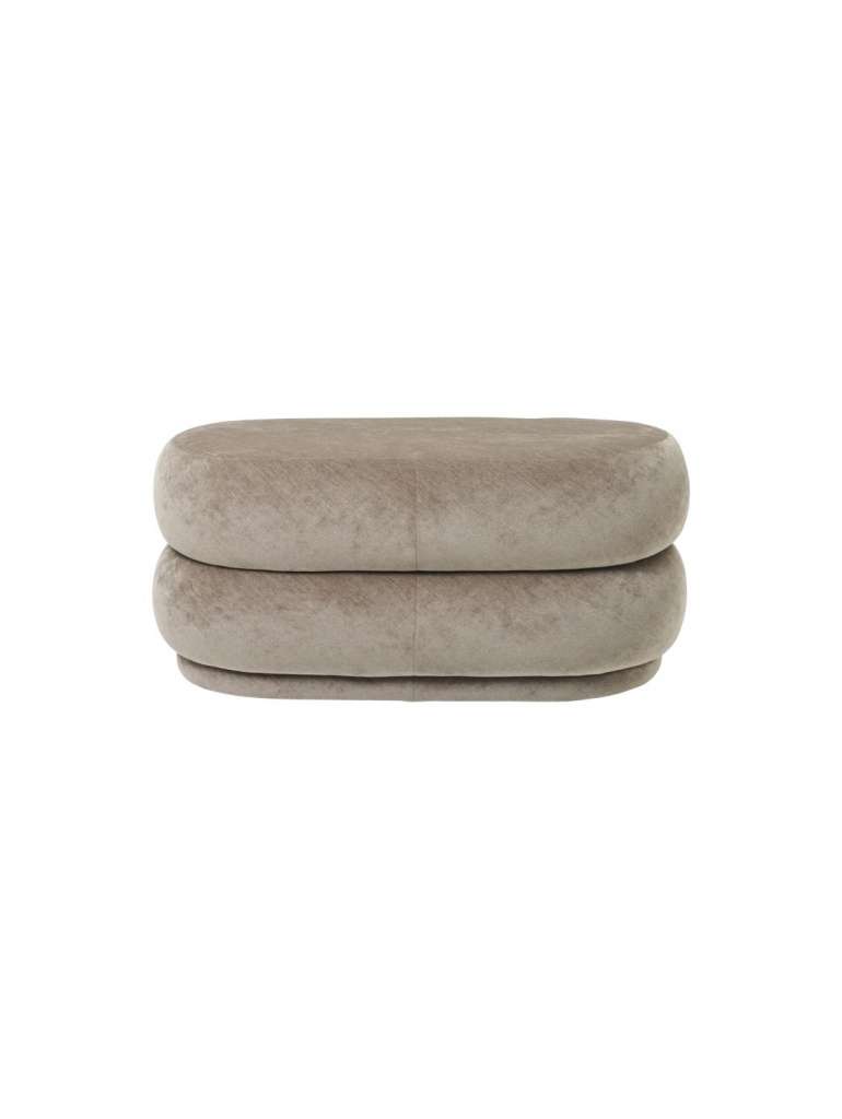 ferm LIVING - Pouf oval - beige - indoor