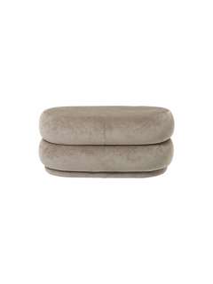 ferm LIVING - Pouf oval - beige - indoor