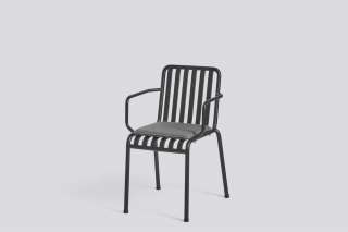 HAY - Sitzkissen für Palissade Chair und Arm Chair - antracite textile - outdoor