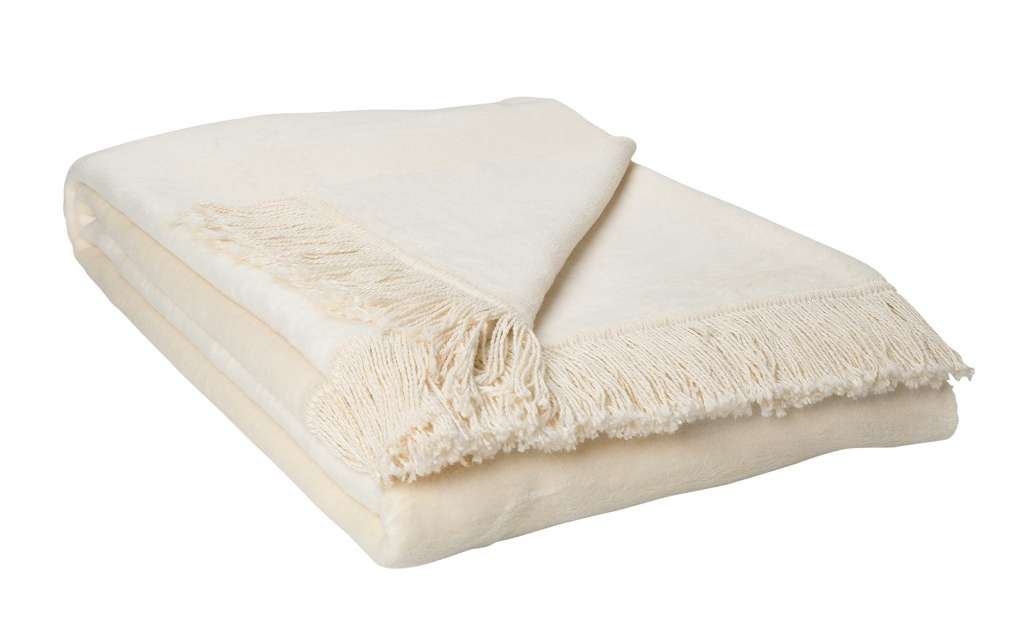 HOME STORY Wohndecke mit Fransen  Sophia ¦ beige ¦ 60% Baumwolle, 40% Polyacryl  ¦ Maße (cm): B: 150 Heimtextilien > Kuscheldecken - Höffner