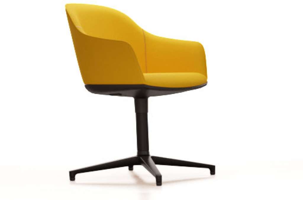 Vitra - Softshell Chair  Viersternfuß - rapsgelb - indoor