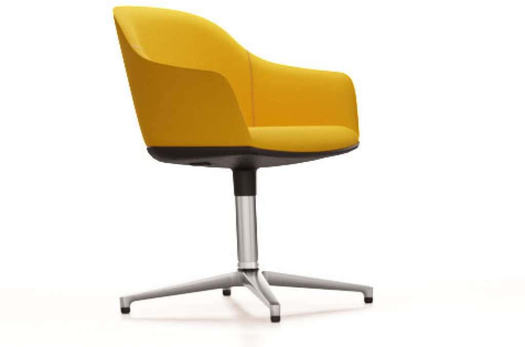 Vitra - Softshell Chair  Viersternfuß - rapsgelb - indoor
