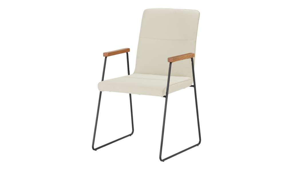 uno Kufenstuhl  Svante ¦ beige ¦ Maße (cm): B: 53 H: 91 T: 63 Stühle > Esszimmerstühle > Esszimmerstühle mit Armlehnen - Höffner