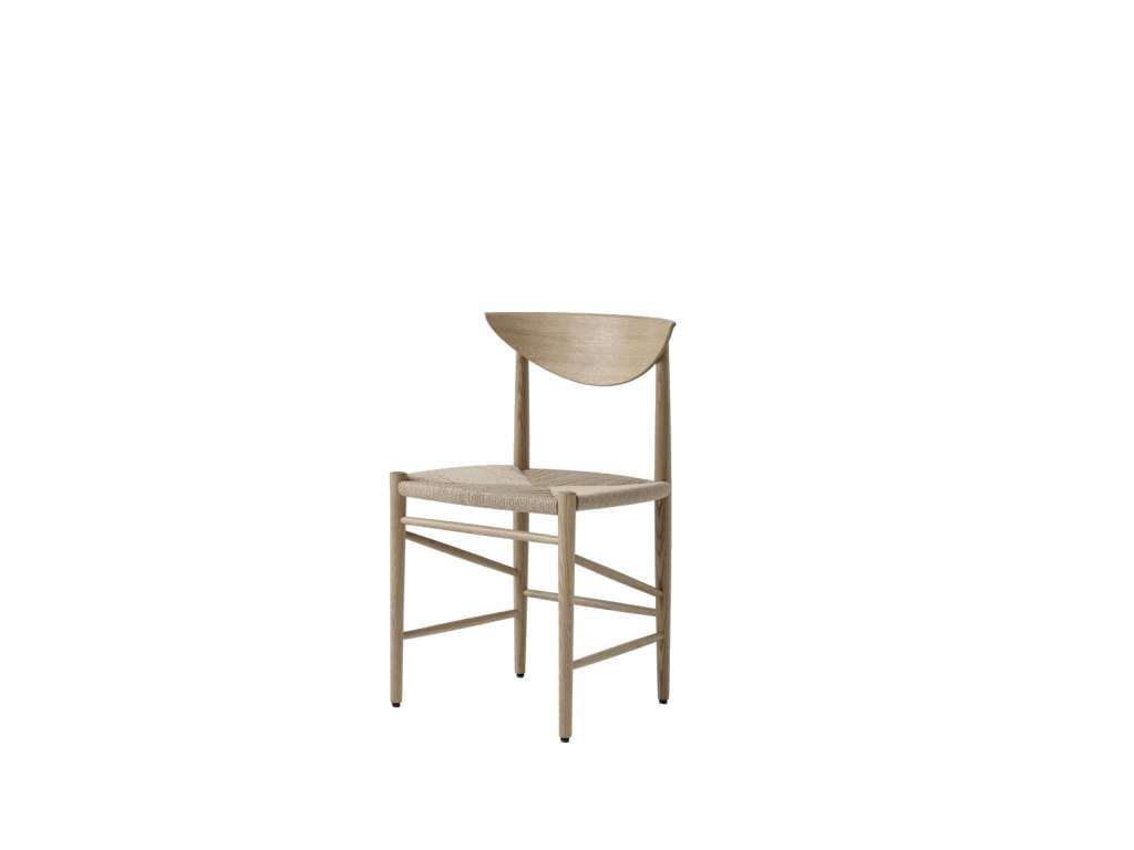 andTRADITION - Drawn HM3 Stuhl - White Oiled Oak - indoor