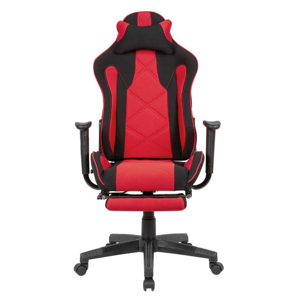 PC Gaming Stuhl in Schwarz und Rot Sitztiefenverstellung