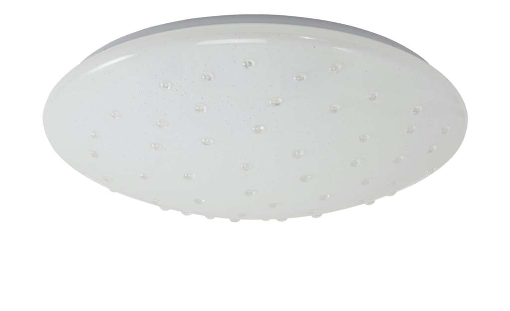 Smart-Home-Deckenleuchte, 1-flammig, weiß mit Diamand-Optik ¦ weißØ: 30 Lampen & Leuchten > Innenleuchten > Deckenleuchten - Höffner