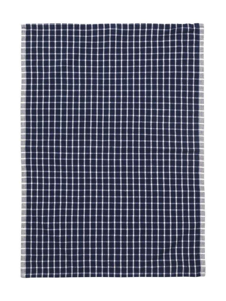 ferm LIVING - Hale Geschirrtuch - blau/off-white - indoor