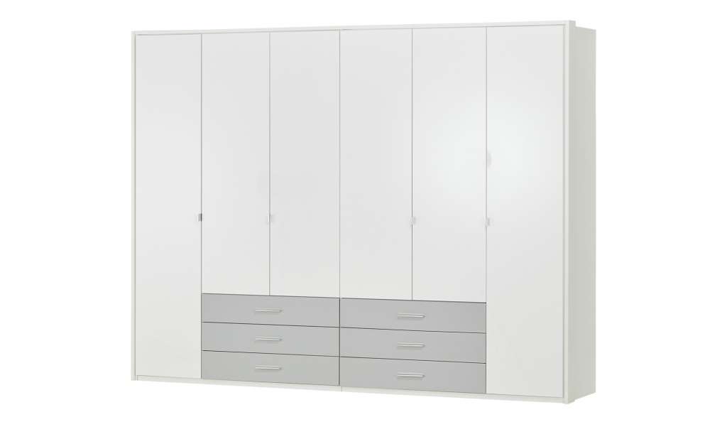 Drehtürenschrank, 6-türig  Sumatra ¦ weiß ¦ Maße (cm): B: 273 H: 213 T: 58 Schränke > Schranksysteme - Höffner