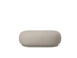 ferm LIVING - Rico Ottoman - Sand (Bouclé) - indoor