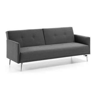 Schlafsofa in Grau Webstoff 200 cm breit
