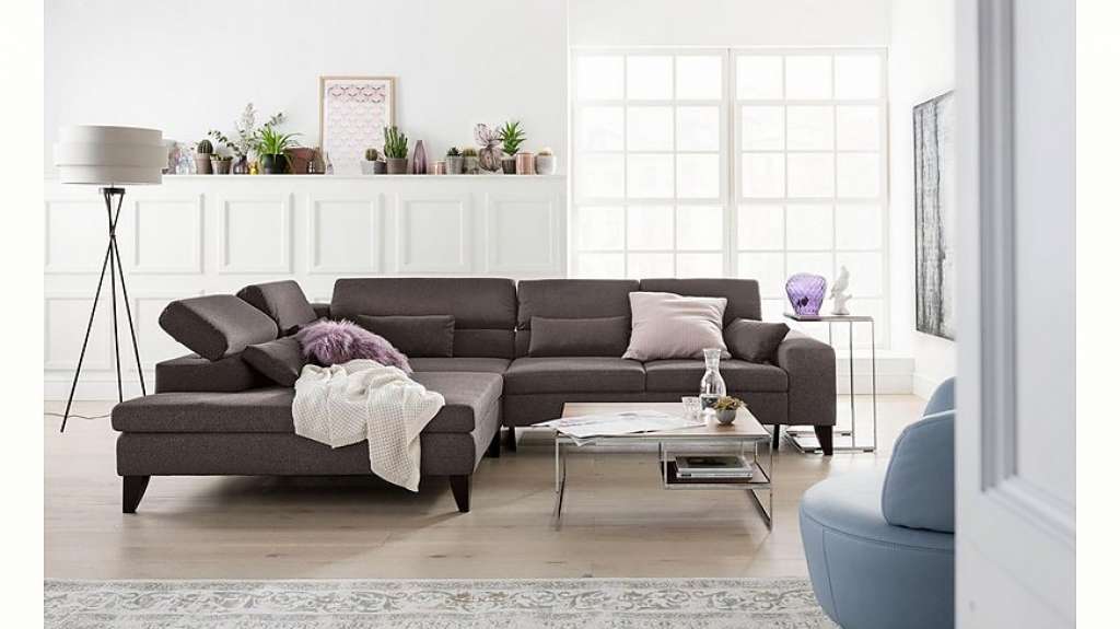 GALLERY M Ecksofa »Felicia«, mit Holzfuß, wahlweise mit manuellem oder motorischem Sitzvorzug