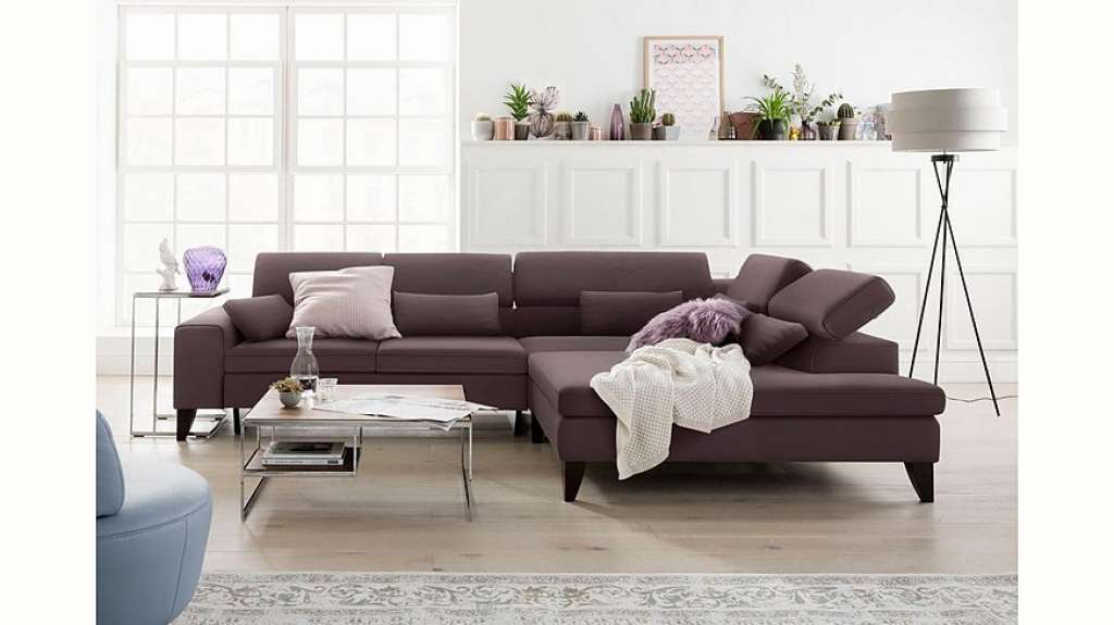 GALLERY M Ecksofa »Felicia«, mit Holzfuß, wahlweise mit manuellem oder motorischem Sitzvorzug