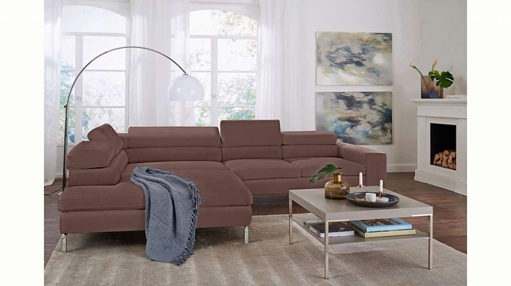 GALLERY M Ecksofa »Felicia«, mit Metallfuß, wahlweise mit manuellem oder motorischem Sitzvorzug