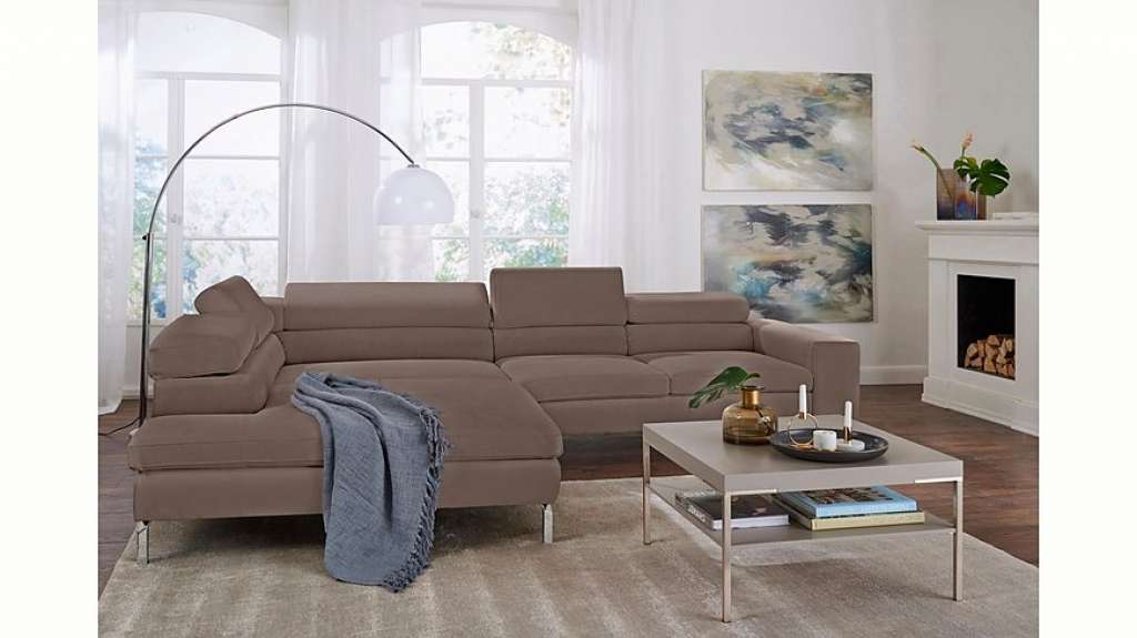 GALLERY M Ecksofa »Felicia«, mit Metallfuß, wahlweise mit manuellem oder motorischem Sitzvorzug