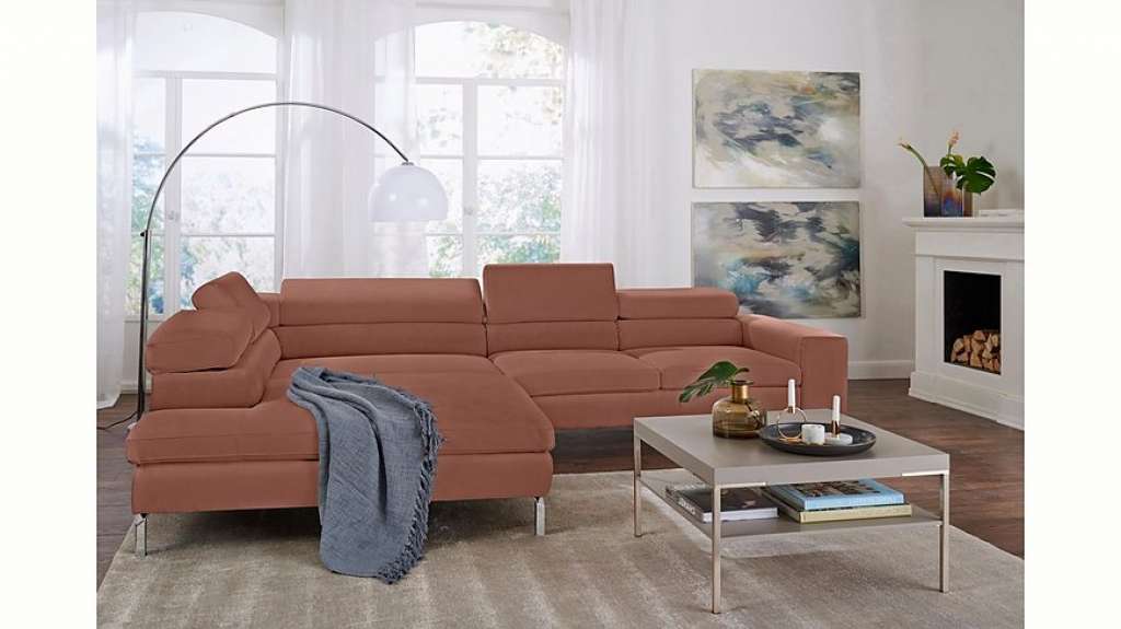 GALLERY M Ecksofa »Felicia«, mit Metallfuß, wahlweise mit manuellem oder motorischem Sitzvorzug