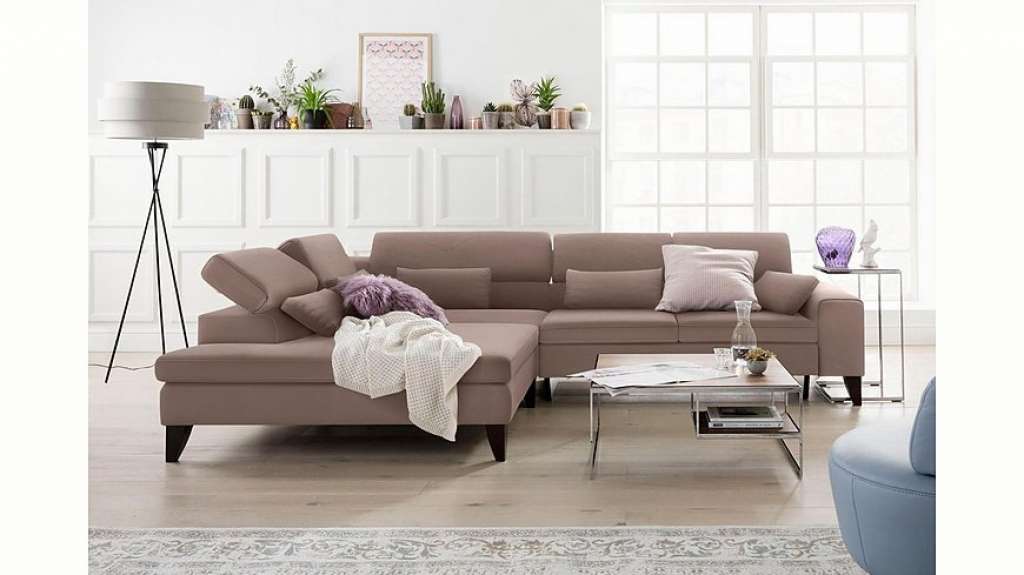 GALLERY M Ecksofa »Felicia«, mit Holzfuß, wahlweise mit manuellem oder motorischem Sitzvorzug