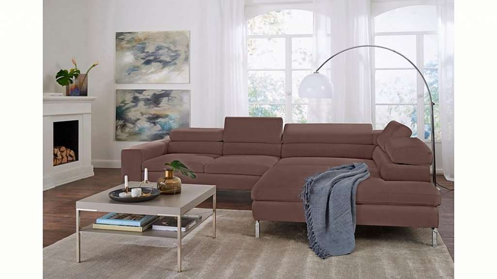 GALLERY M Ecksofa »Felicia«, mit Metallfuß, wahlweise mit manuellem oder motorischem Sitzvorzug