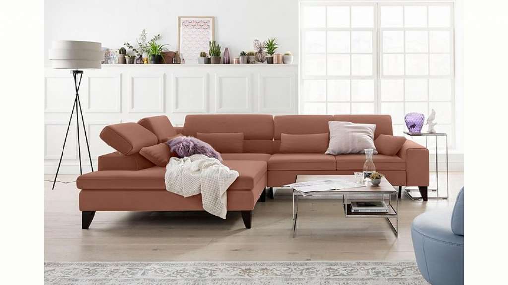 GALLERY M Ecksofa »Felicia«, mit Holzfuß, wahlweise mit manuellem oder motorischem Sitzvorzug