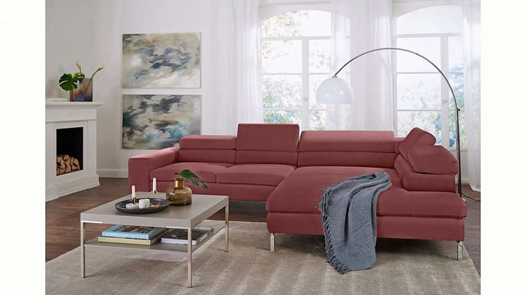 GALLERY M Ecksofa »Felicia«, mit Metallfuß, wahlweise mit manuellem oder motorischem Sitzvorzug