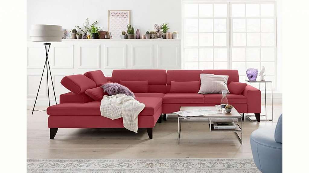 GALLERY M Ecksofa »Felicia«, mit Holzfuß, wahlweise mit manuellem oder motorischem Sitzvorzug