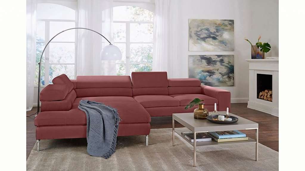 GALLERY M Ecksofa »Felicia«, mit Metallfuß, wahlweise mit manuellem oder motorischem Sitzvorzug