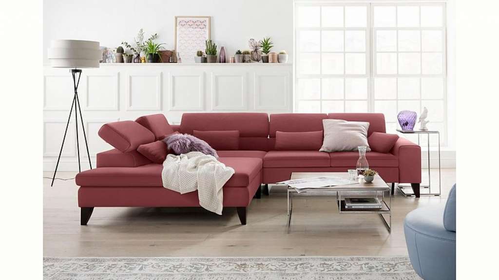 GALLERY M Ecksofa »Felicia«, mit Holzfuß, wahlweise mit manuellem oder motorischem Sitzvorzug