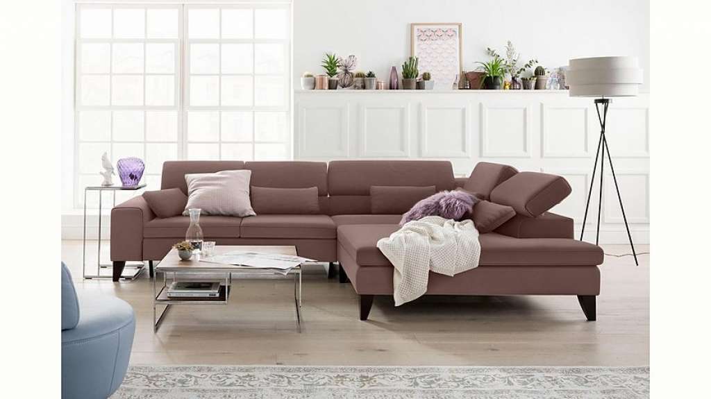 GALLERY M Ecksofa »Felicia«, mit Holzfuß, wahlweise mit manuellem oder motorischem Sitzvorzug