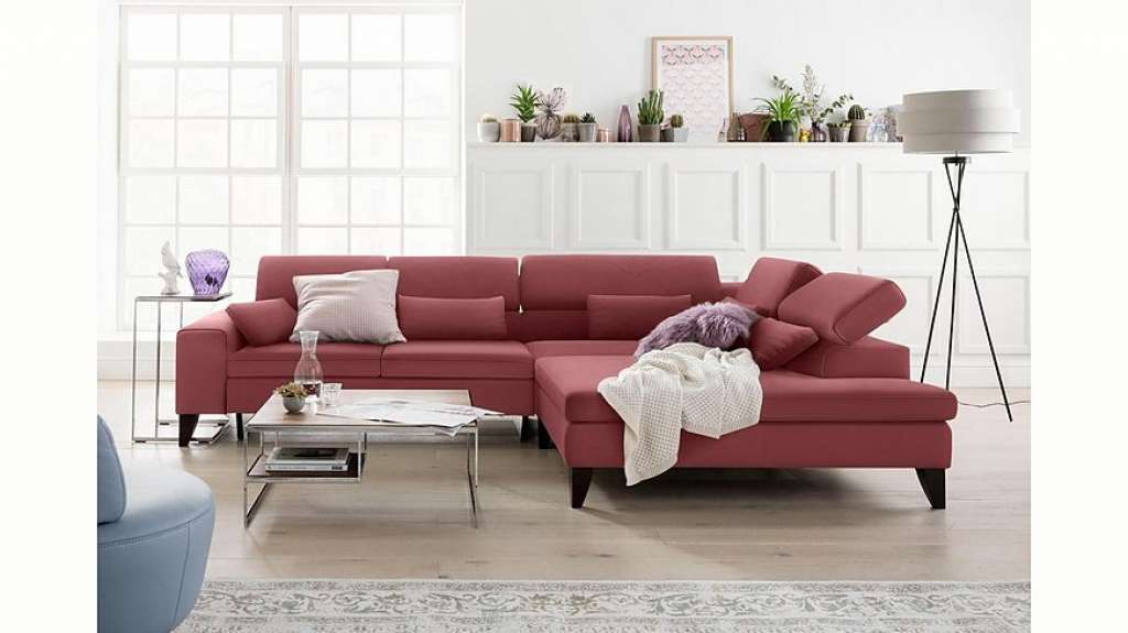 GALLERY M Ecksofa »Felicia«, mit Holzfuß, wahlweise mit manuellem oder motorischem Sitzvorzug